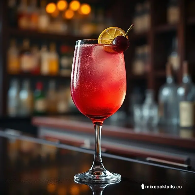 Plum Wine Spritzer